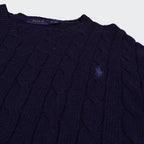 Ralph Lauren Navy Cable - Knit jumper - XL