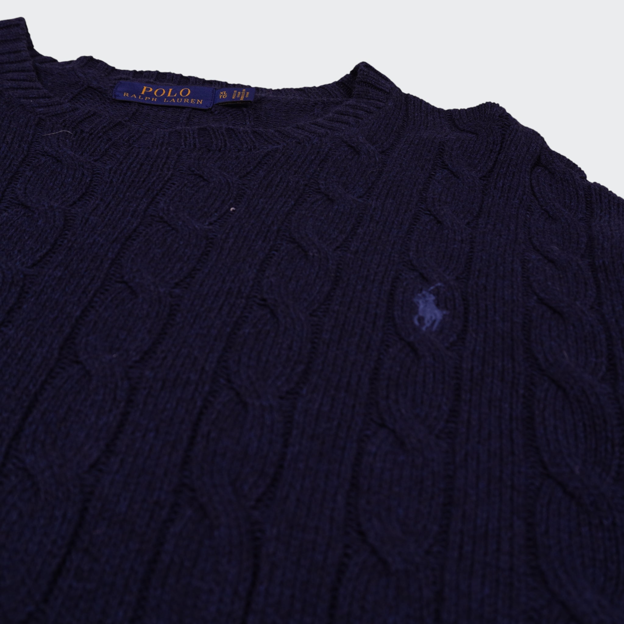 Ralph Lauren Navy Cable - Knit jumper - XL