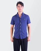 Ralph Lauren Navy Cotton Button - Down Shirt - S