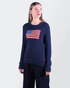 Ralph Lauren Navy Cotton Crewneck Sweater - M