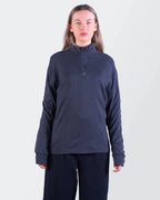 Ralph Lauren Navy Cotton Quarter - zip Sweater - L