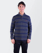 Ralph Lauren Navy Cotton Quarter - zip Sweater - S