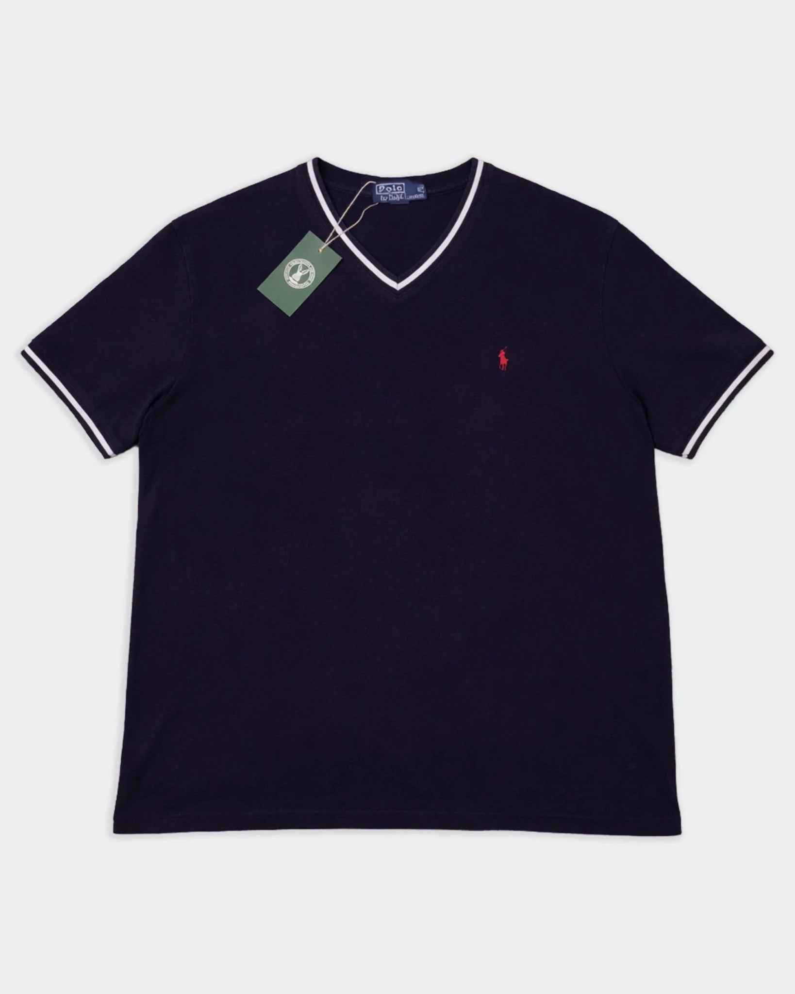 Ralph Lauren Navy Cotton T-Shirt - XL