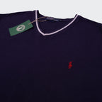 Ralph Lauren Navy Cotton T-Shirt - XL