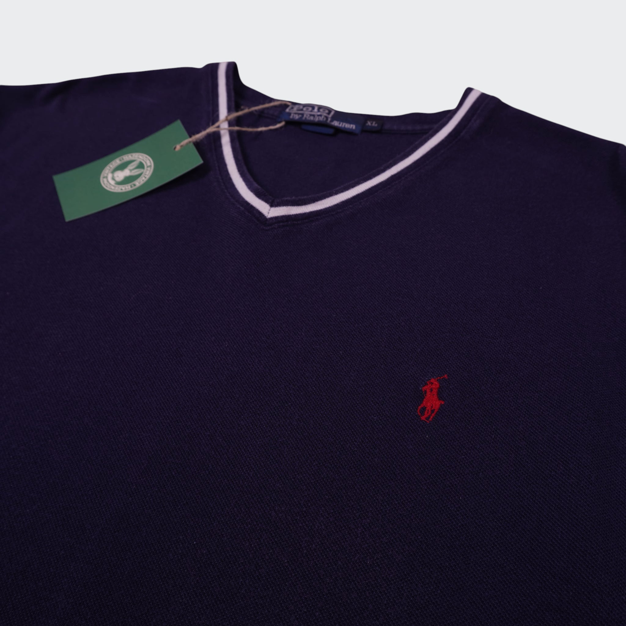 Ralph Lauren Navy Cotton T-Shirt - XL