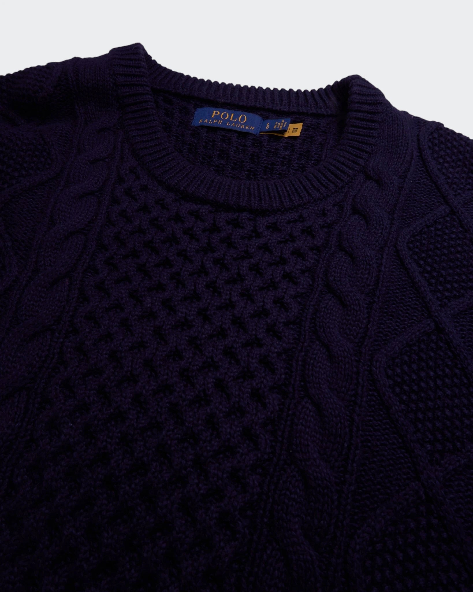 Ralph Lauren Navy Crewneck Jumper - XL