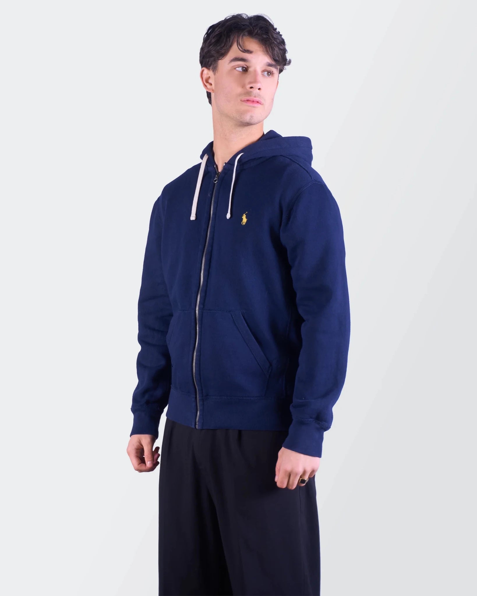 Ralph Lauren Navy Full - Zip Hoodie M