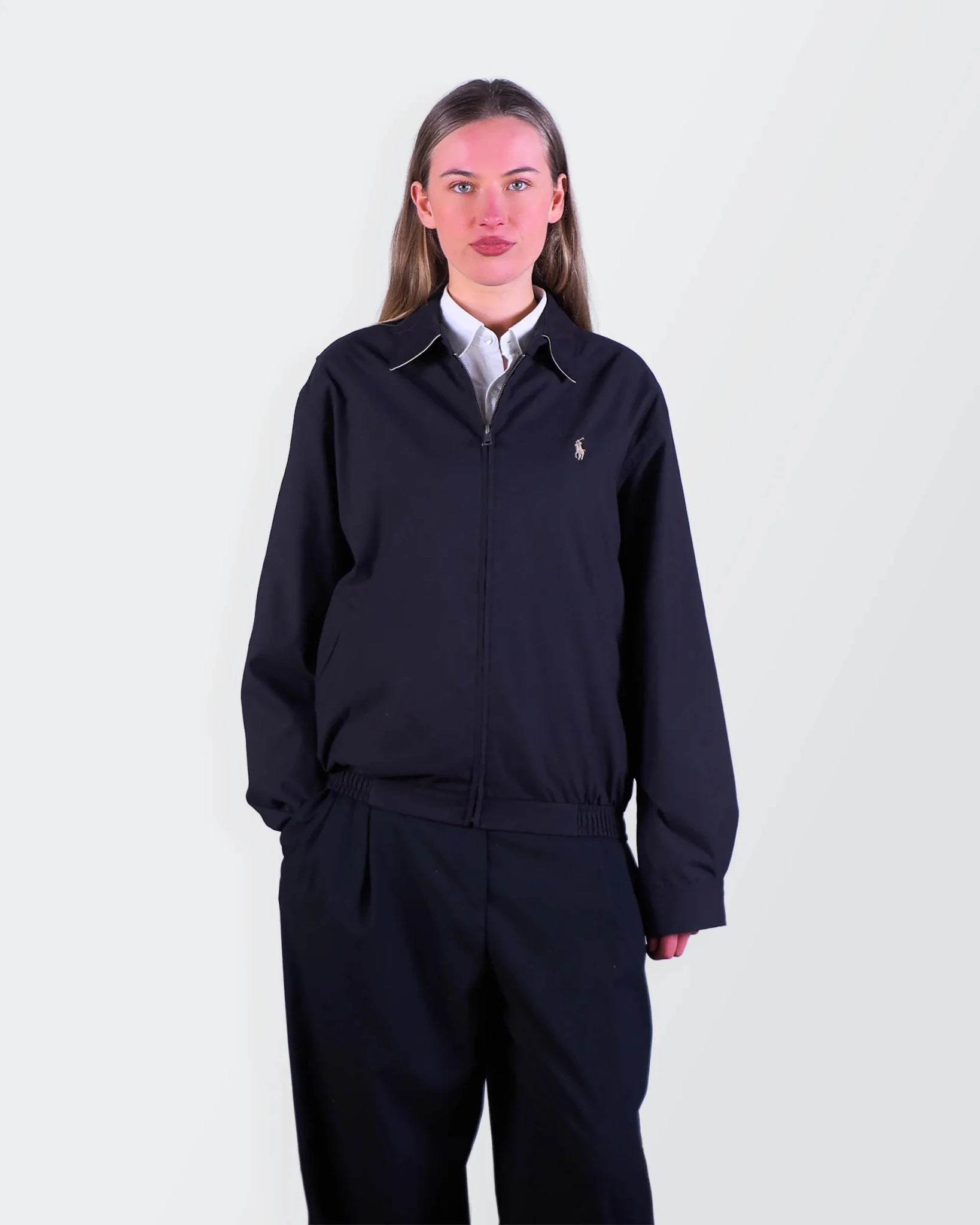 Ralph Lauren Navy Harrington Jacket - M