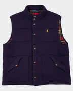 Ralph Lauren Navy Puffer Vest - XL