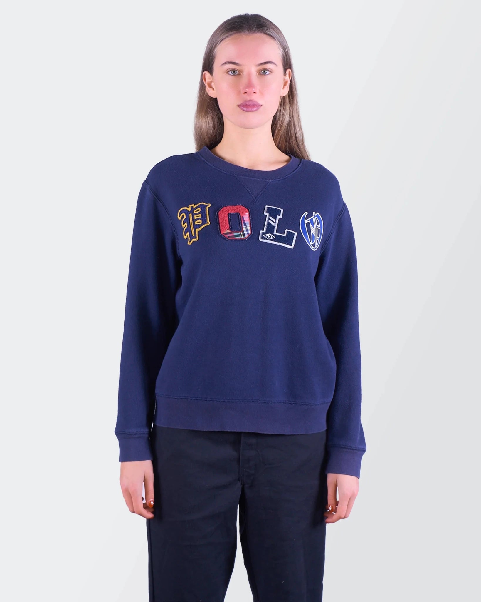 Ralph Lauren Navy Sweater Cotton S