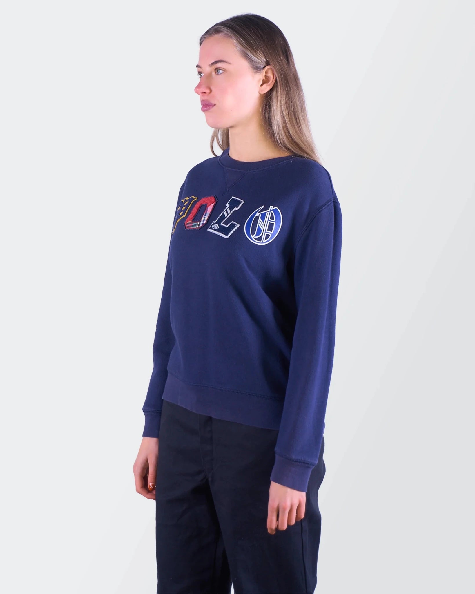 Ralph Lauren Navy Sweater Cotton S