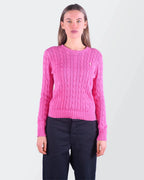 Ralph Lauren Pink Cable Knit XS Cotton