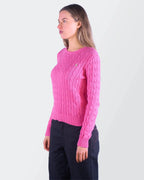 Ralph Lauren Pink Cable Knit XS Cotton