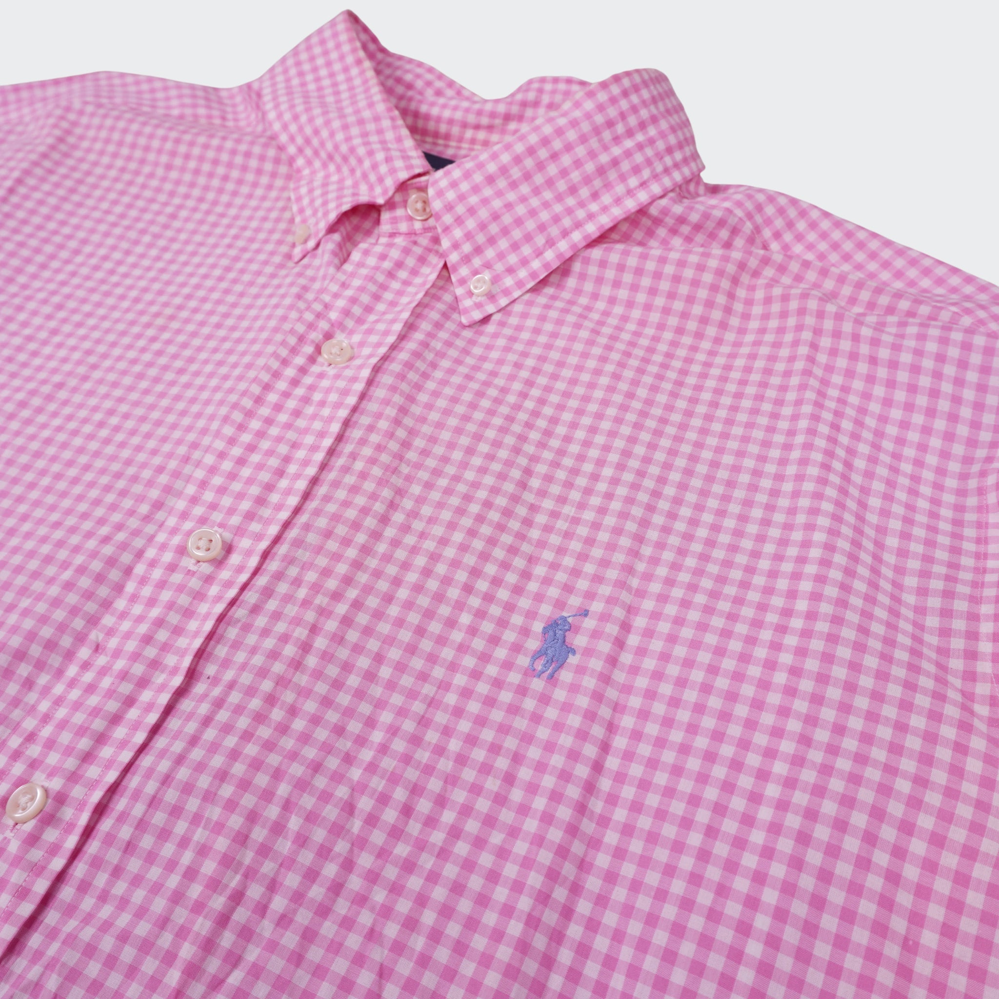 Ralph Lauren Pink Cotton Button - Down Shirt - XL