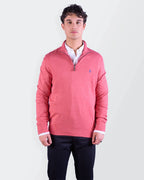 Ralph Lauren Pink Quarter - zip Sweater - L