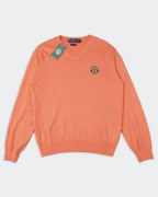 Ralph Lauren Ralph Lauren Orange Cotton V - neck Sweater - L
