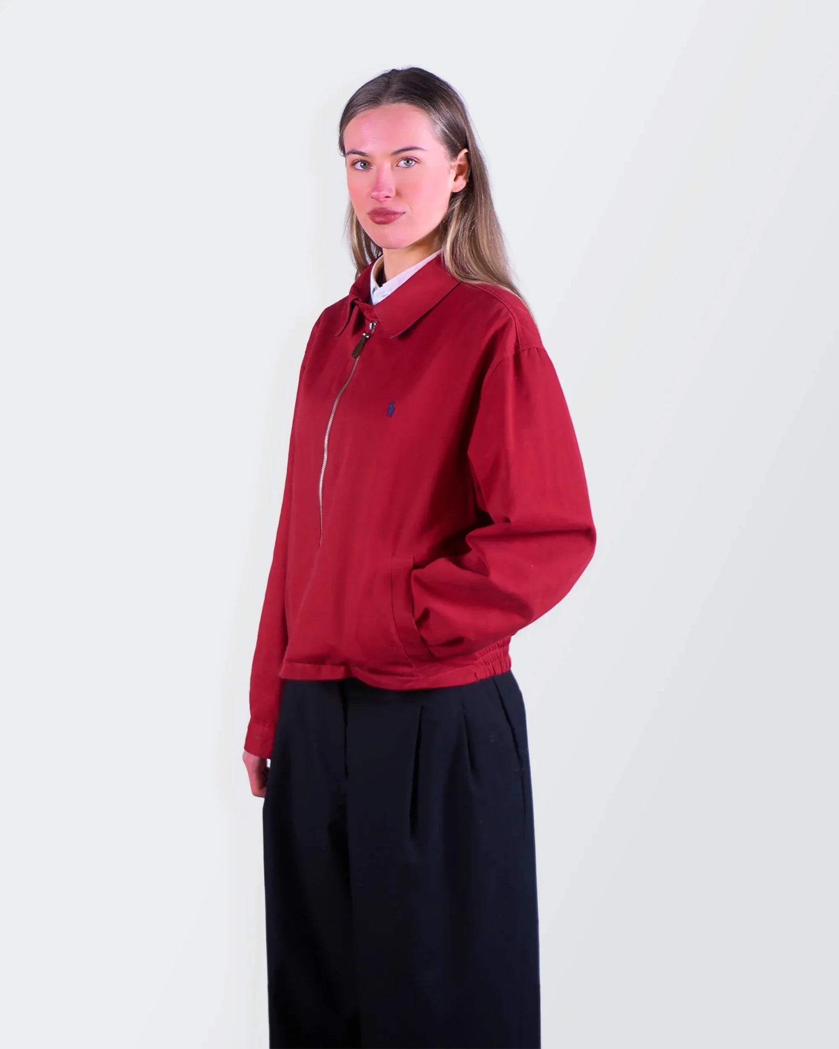 Ralph Lauren Red Cotton Harrington Jacket - M
