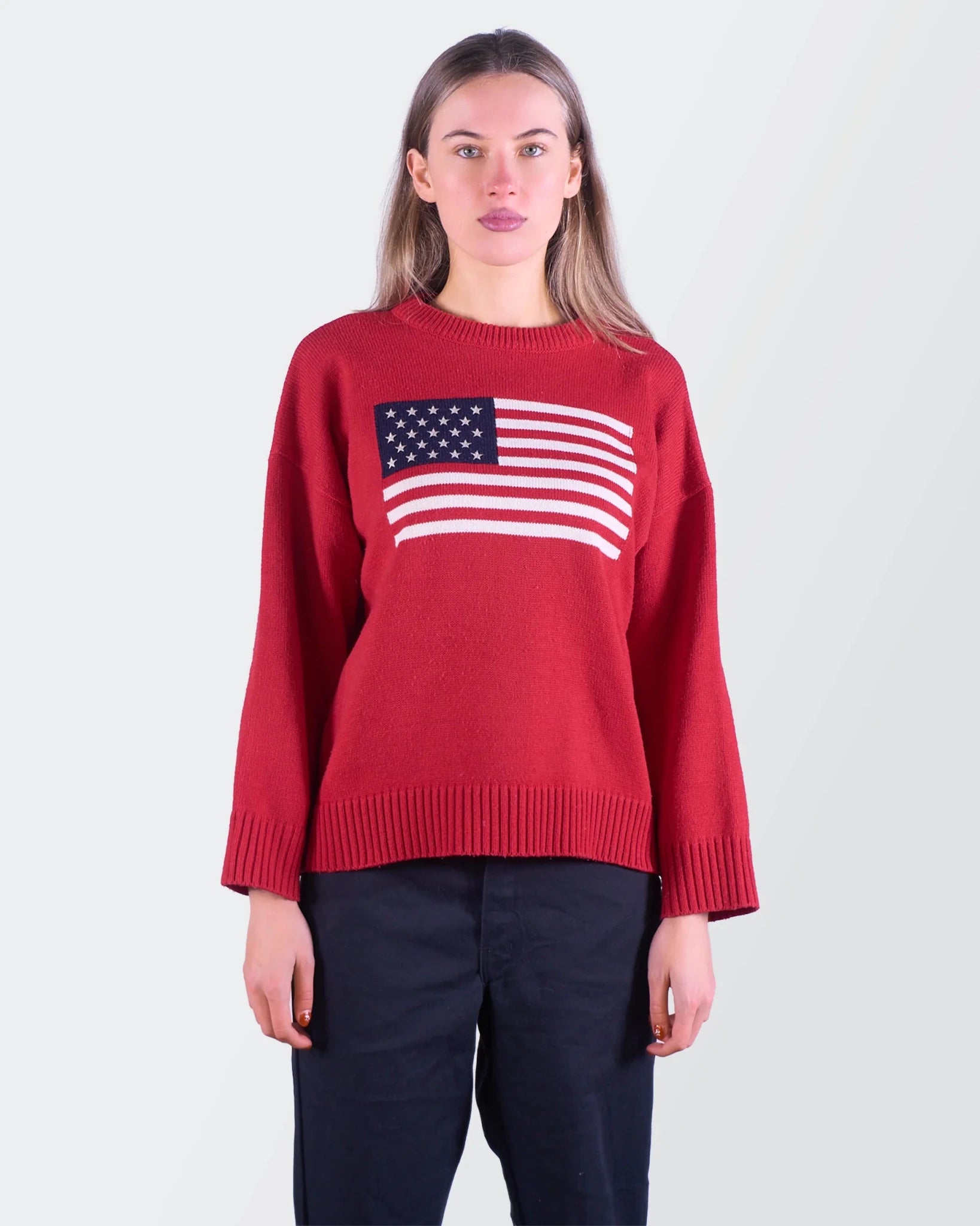 Ralph Lauren Red Flag Sweater S