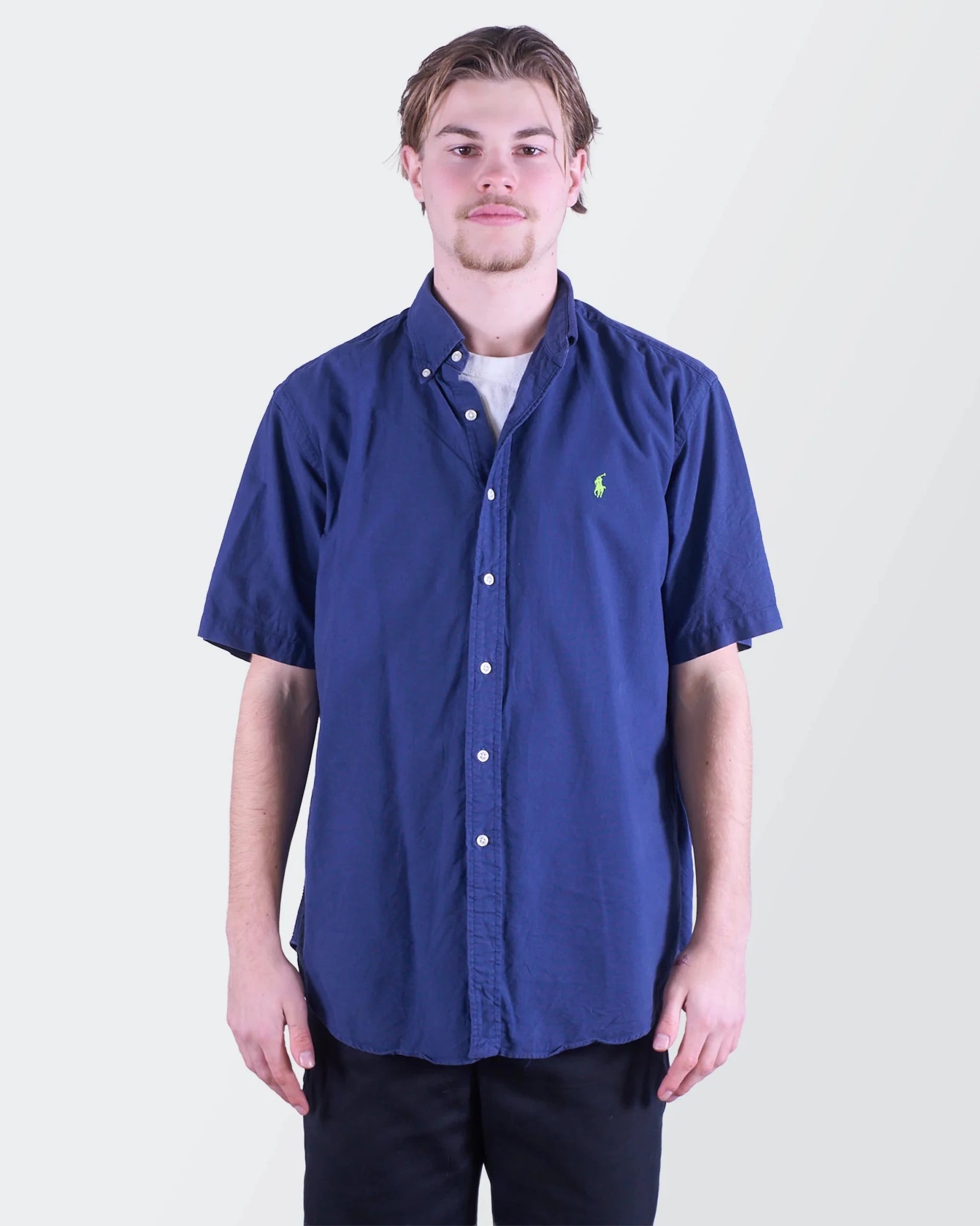 Ralph Lauren Short - Sleeve Button - Up Shirt - M