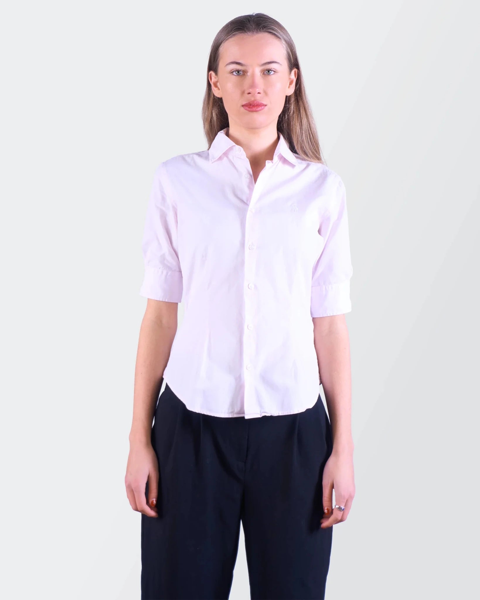 Ralph Lauren Short - Sleeve Button - Up Shirt - S