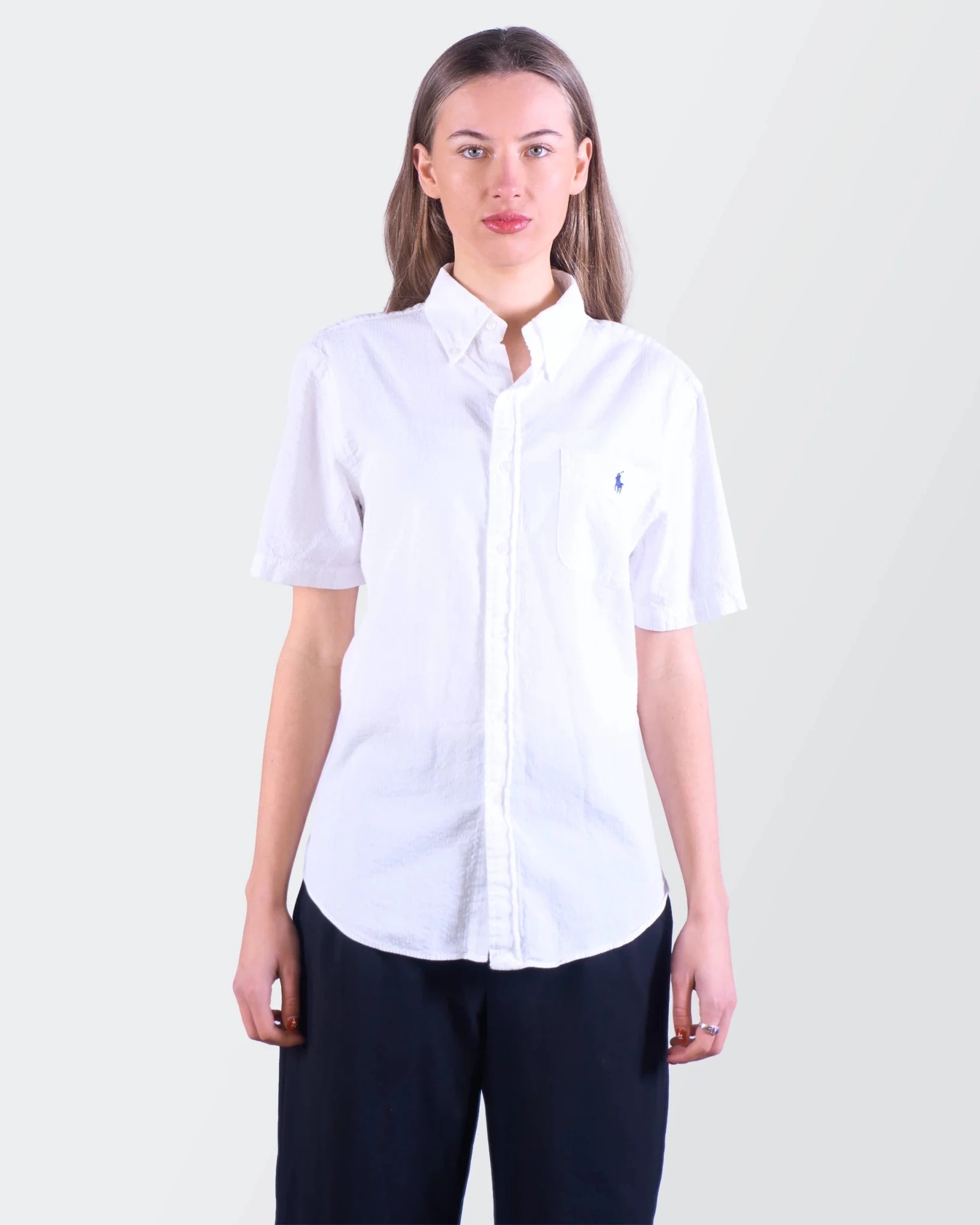 Ralph Lauren Short - sleeve Button - Up Shirt - S