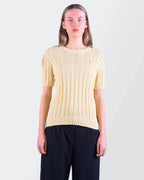 Ralph Lauren Short - sleeve Cable Knit Sweater - S