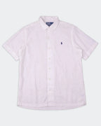 Ralph Lauren White Cotton Button - Up Shirt - M