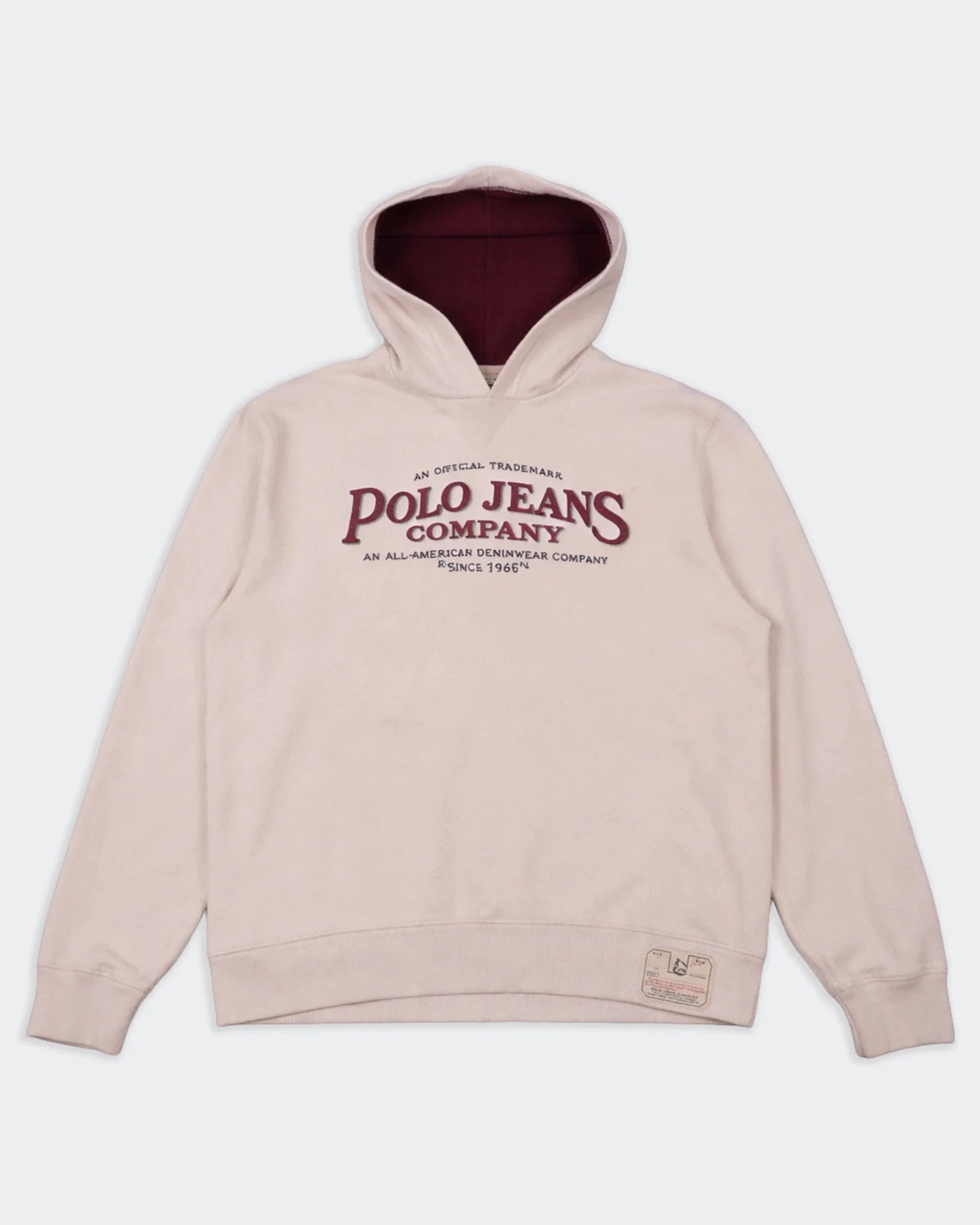 Ralph Lauren White Cotton Hoodie - L