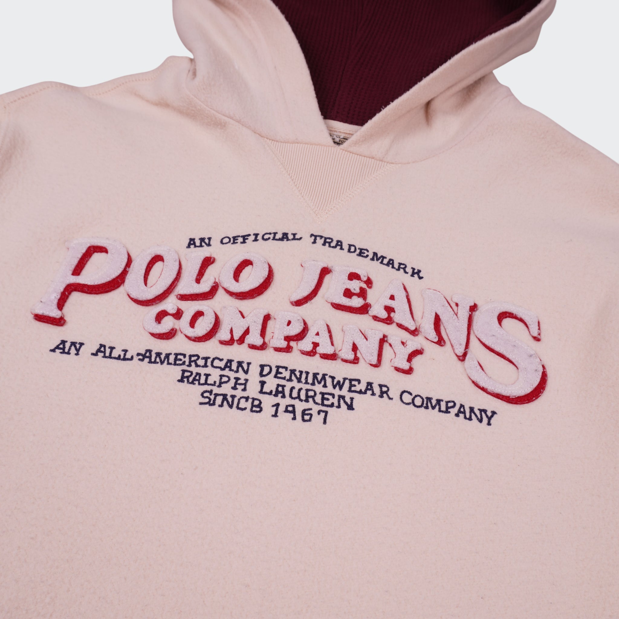 Ralph Lauren White Cotton Hoodie - L
