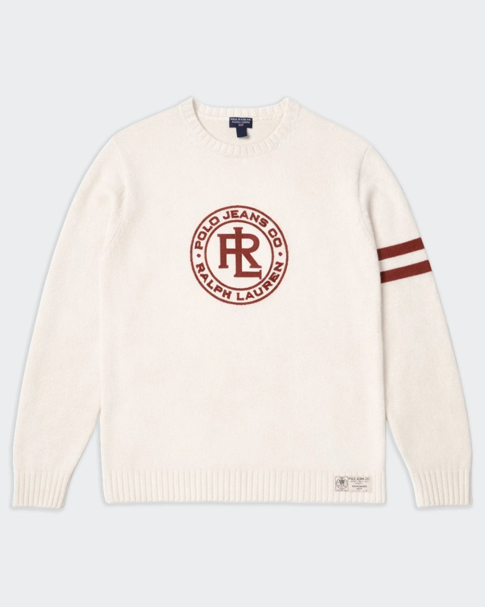 Ralph Lauren White Crewneck Jumper - XL