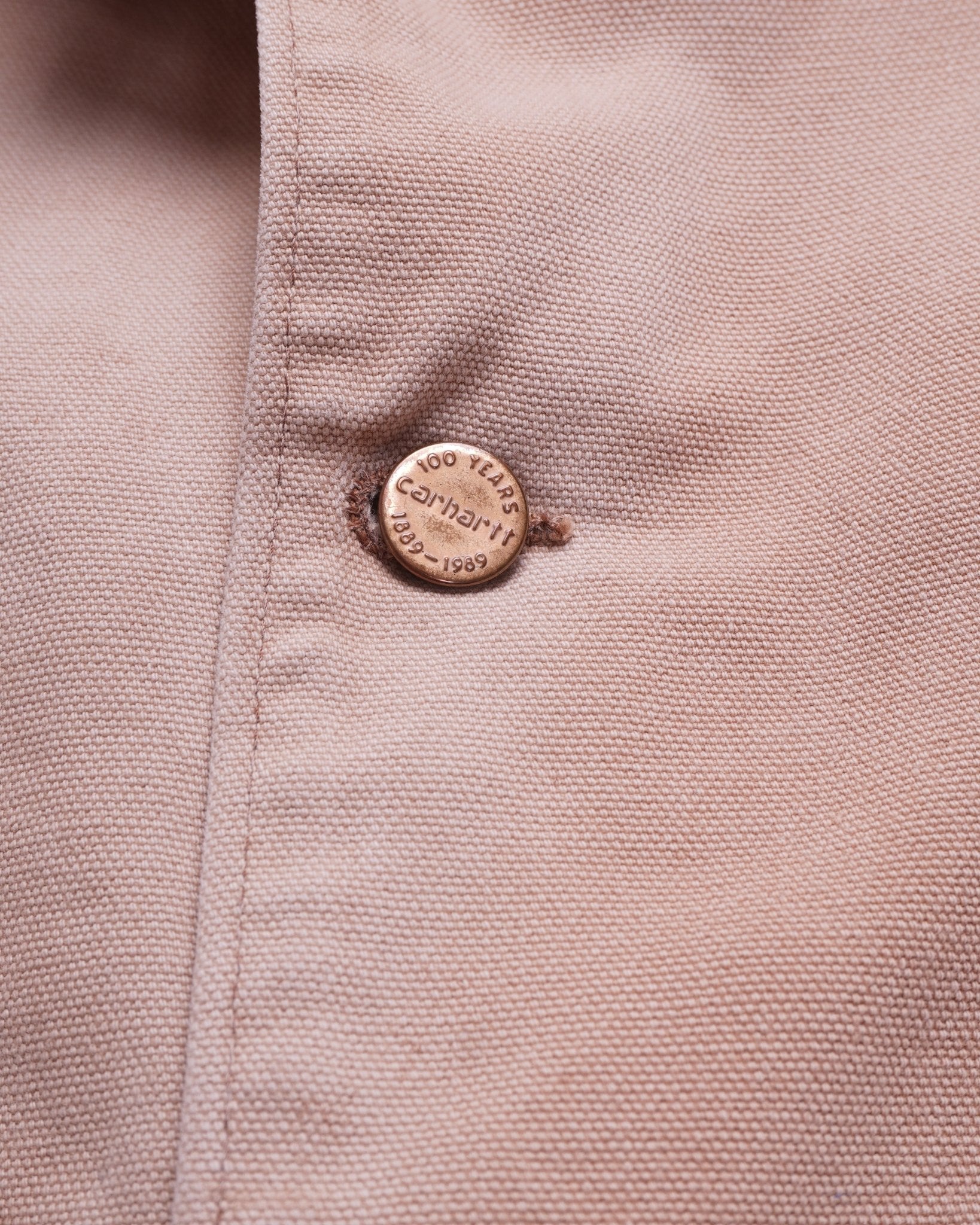 Rare Carhartt 1980's Beige Canvas Chore Coat - M