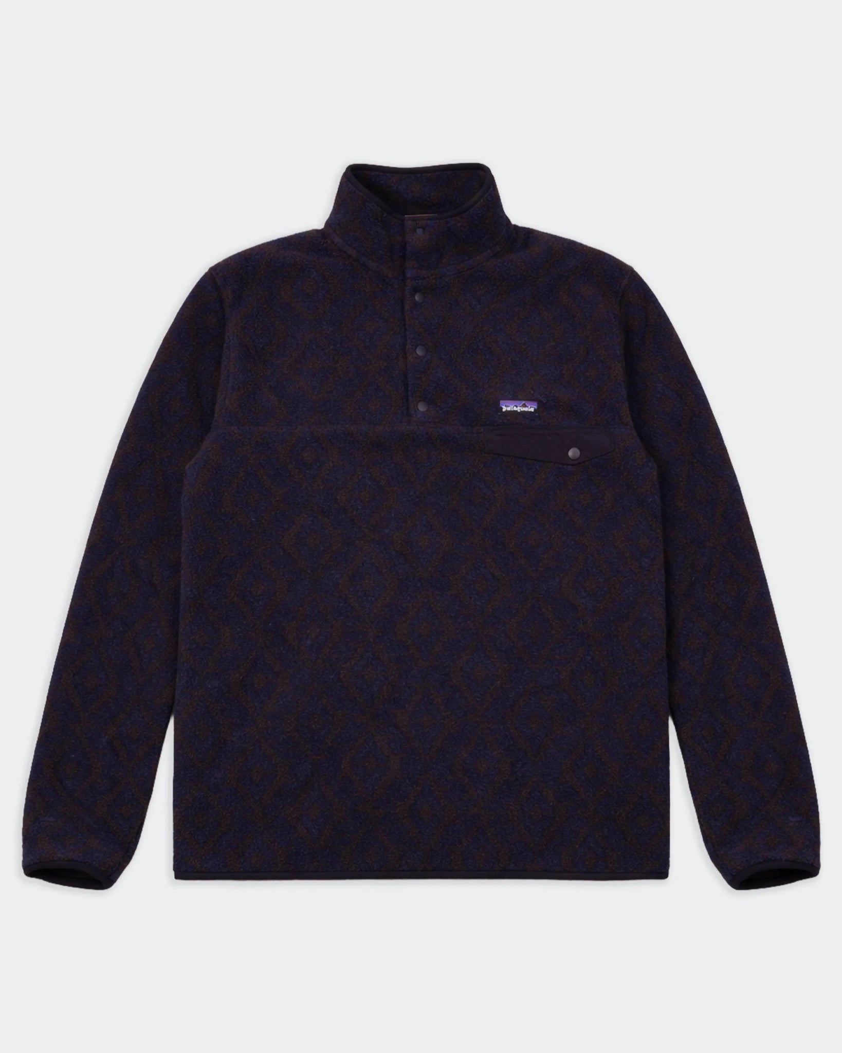 Rare Patagonia Navy Fleece Quarter - zip Sweater - XL