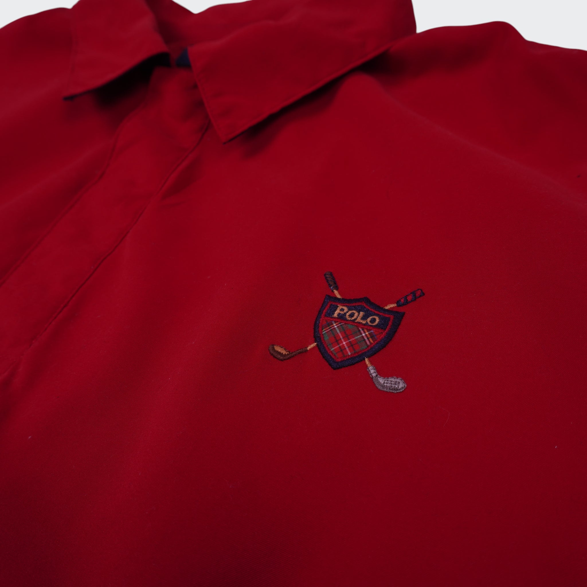 Rare Ralph Lauren 2000's Red Bomber Jacket - L