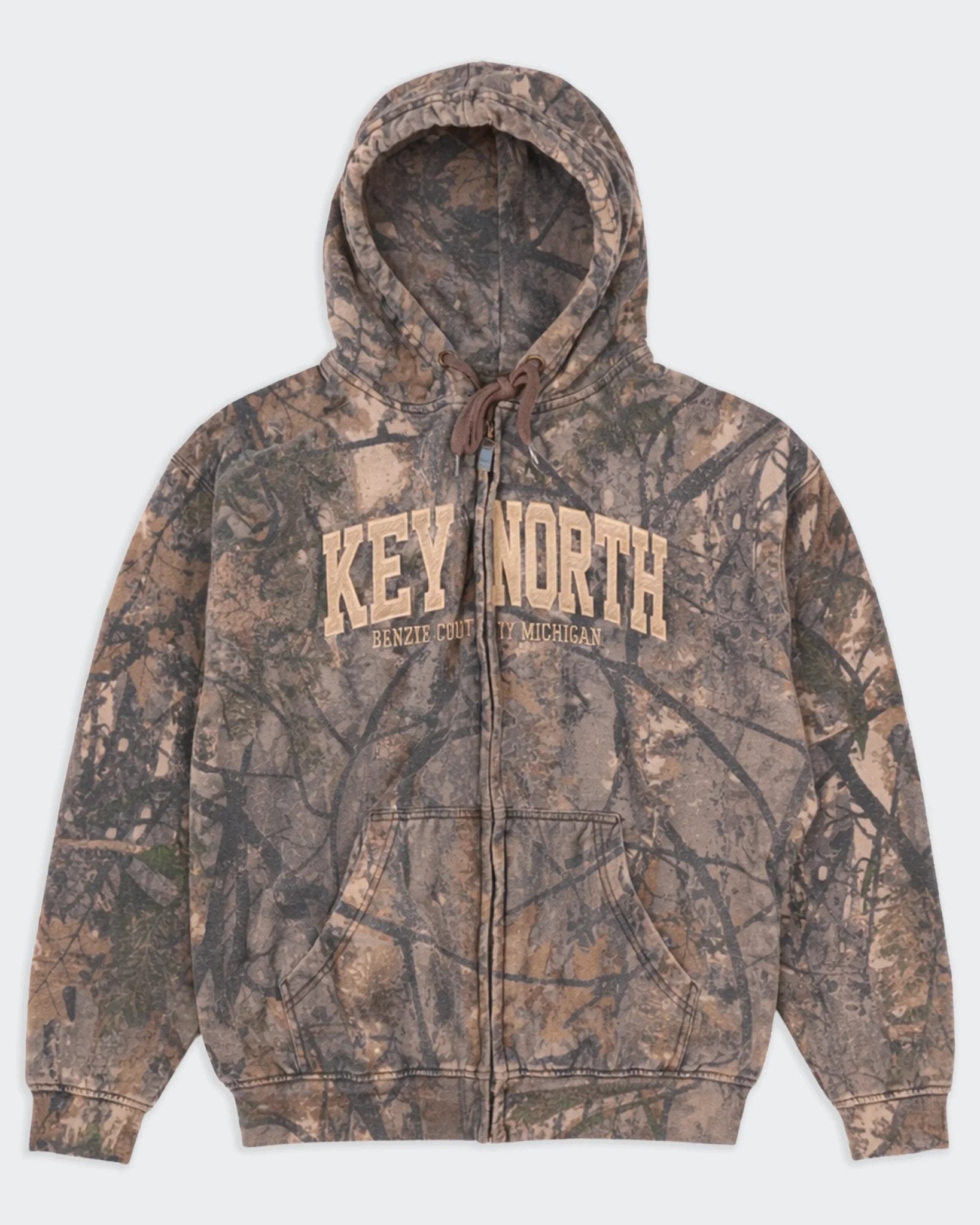 Realtree Style Camo Full - zip Hoodie - L