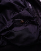 Redskins Black Leather Bomber Jacket - XL
