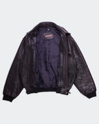 Redskins Black Leather Bomber Jacket - XL