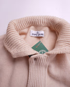 Stone Island Beige Wool Zip Cardigan - XL