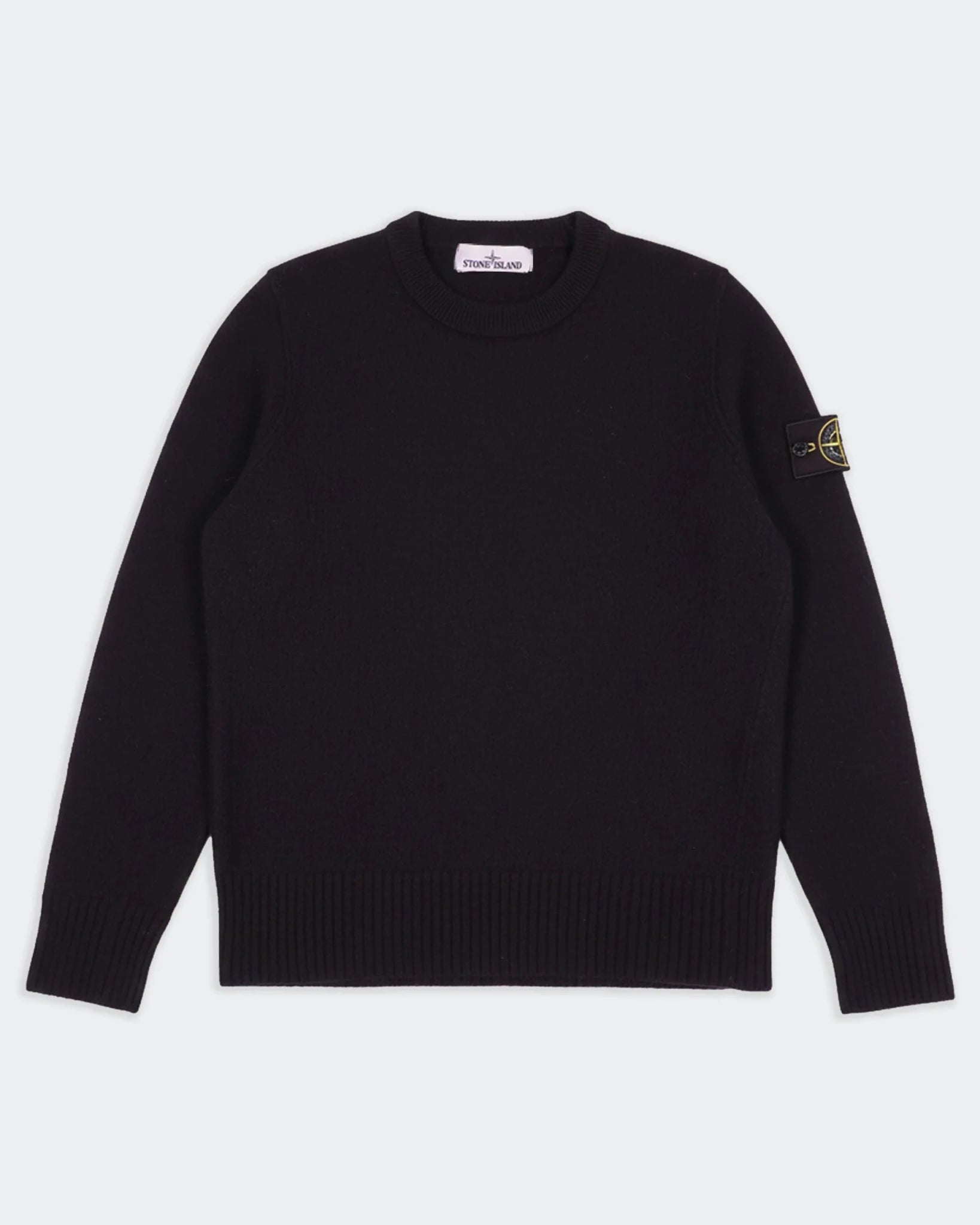 Stone Island Black Crewneck Sweater - M