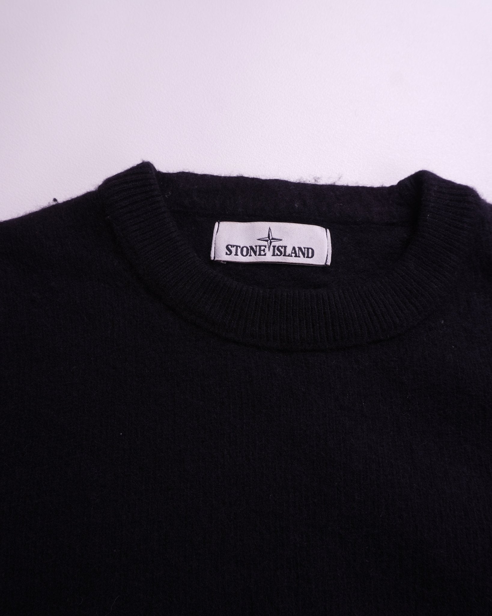 Stone Island Black Crewneck Sweater - M