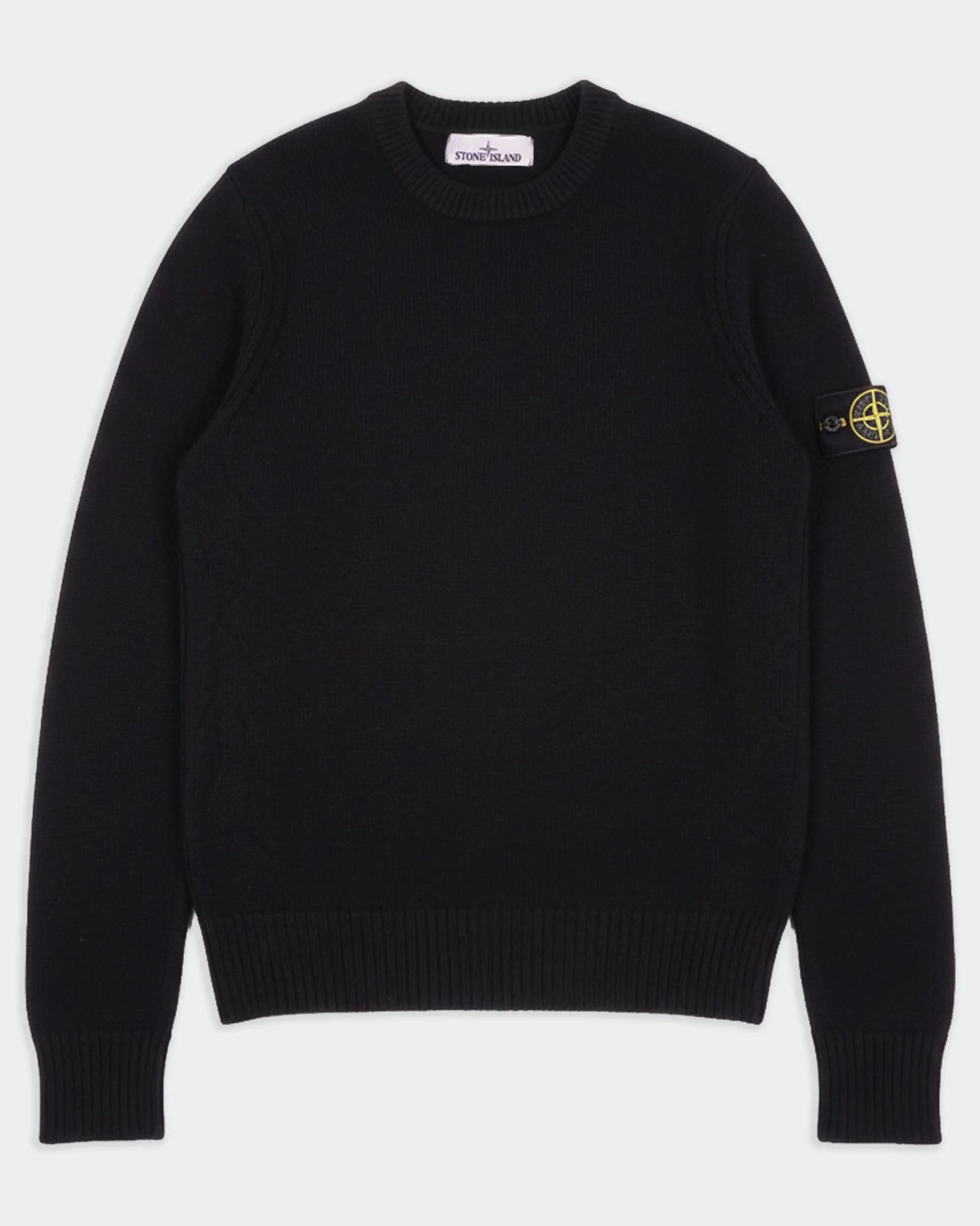 Stone Island Black Crewneck Sweater - S