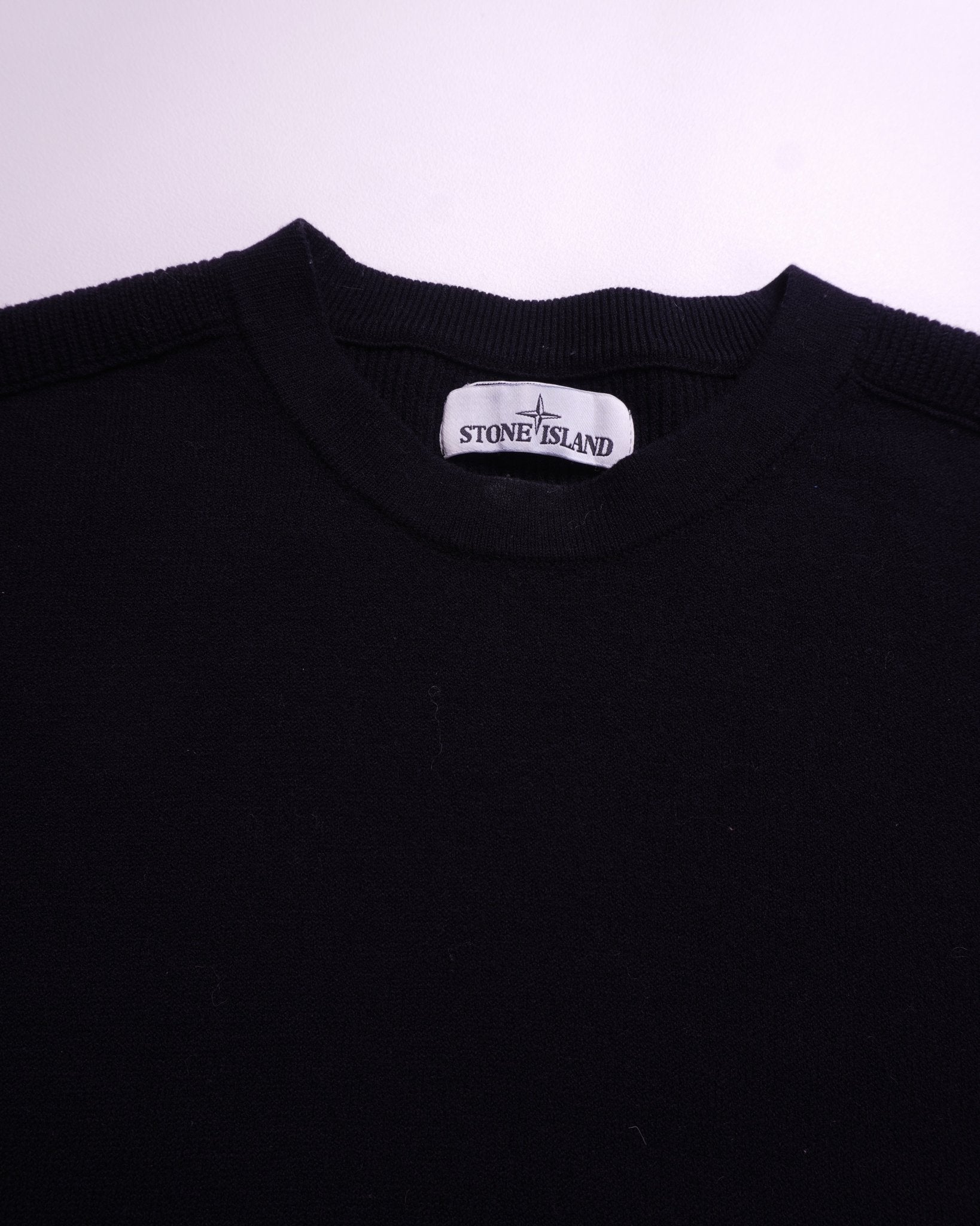 Stone Island Black Crewneck Sweater - XL