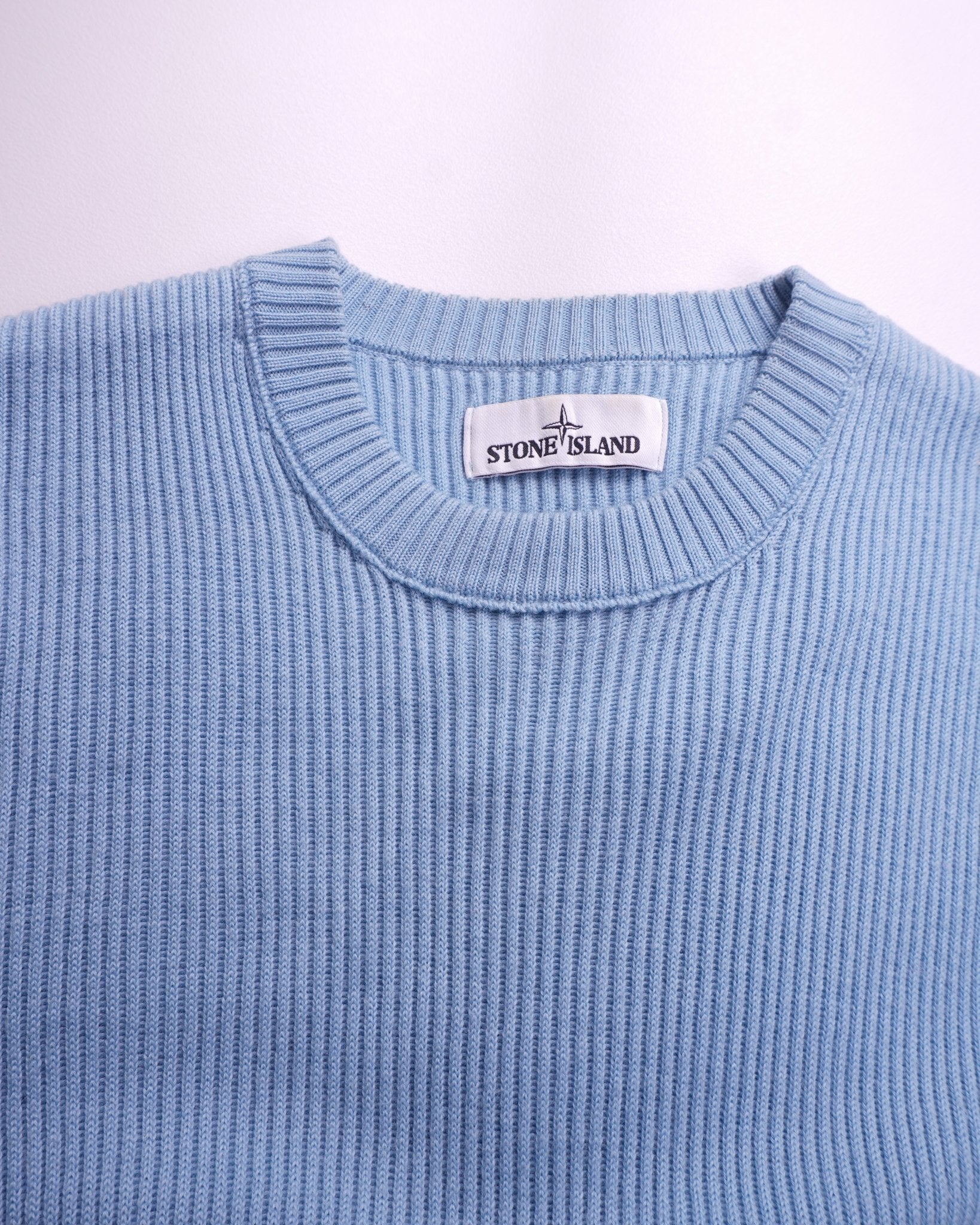 Stone Island Blue Crewneck Sweater - M