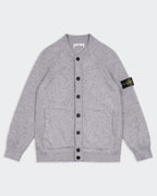 Stone Island Grey Button Cardigan - L