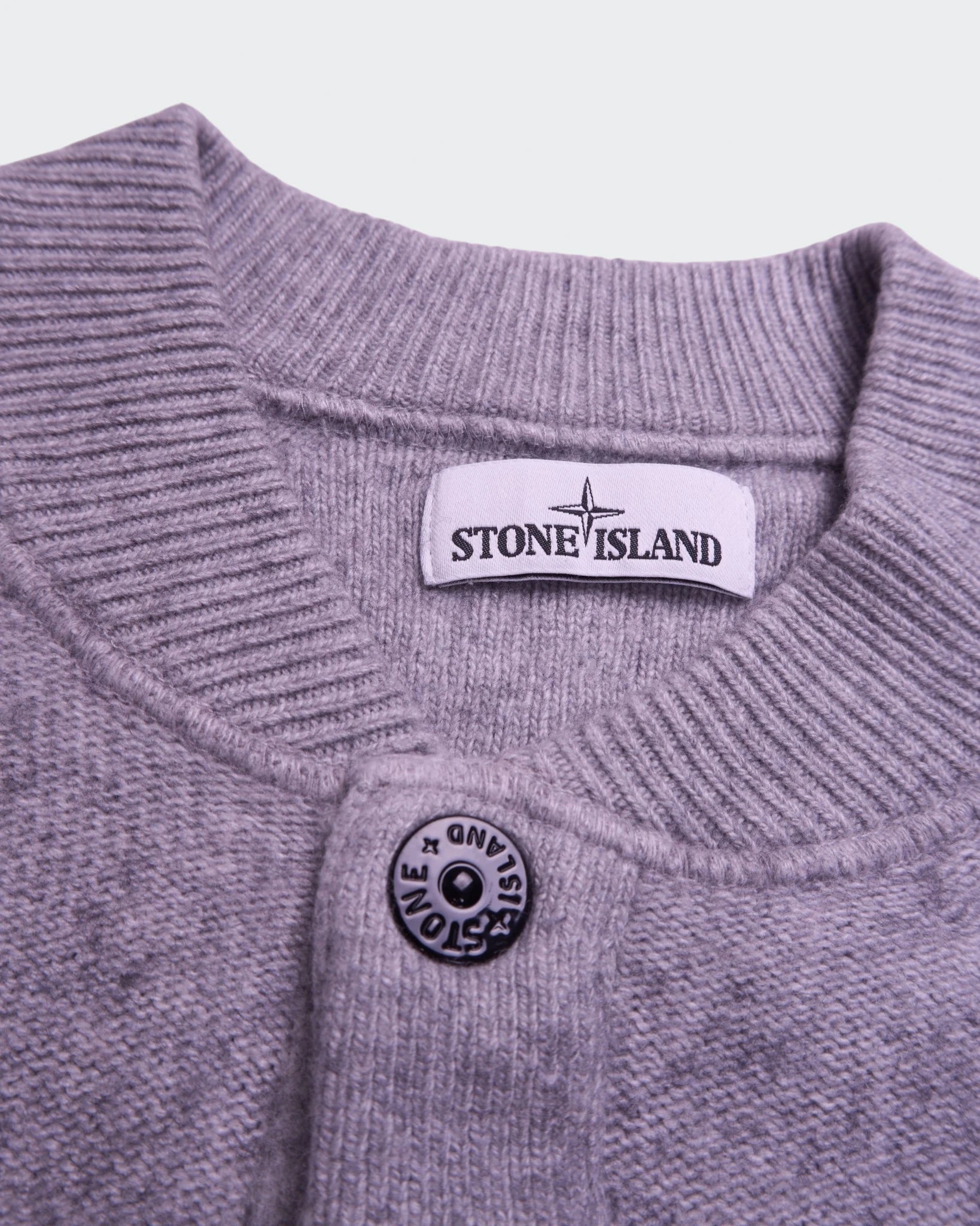 Stone Island Grey Button Cardigan - L