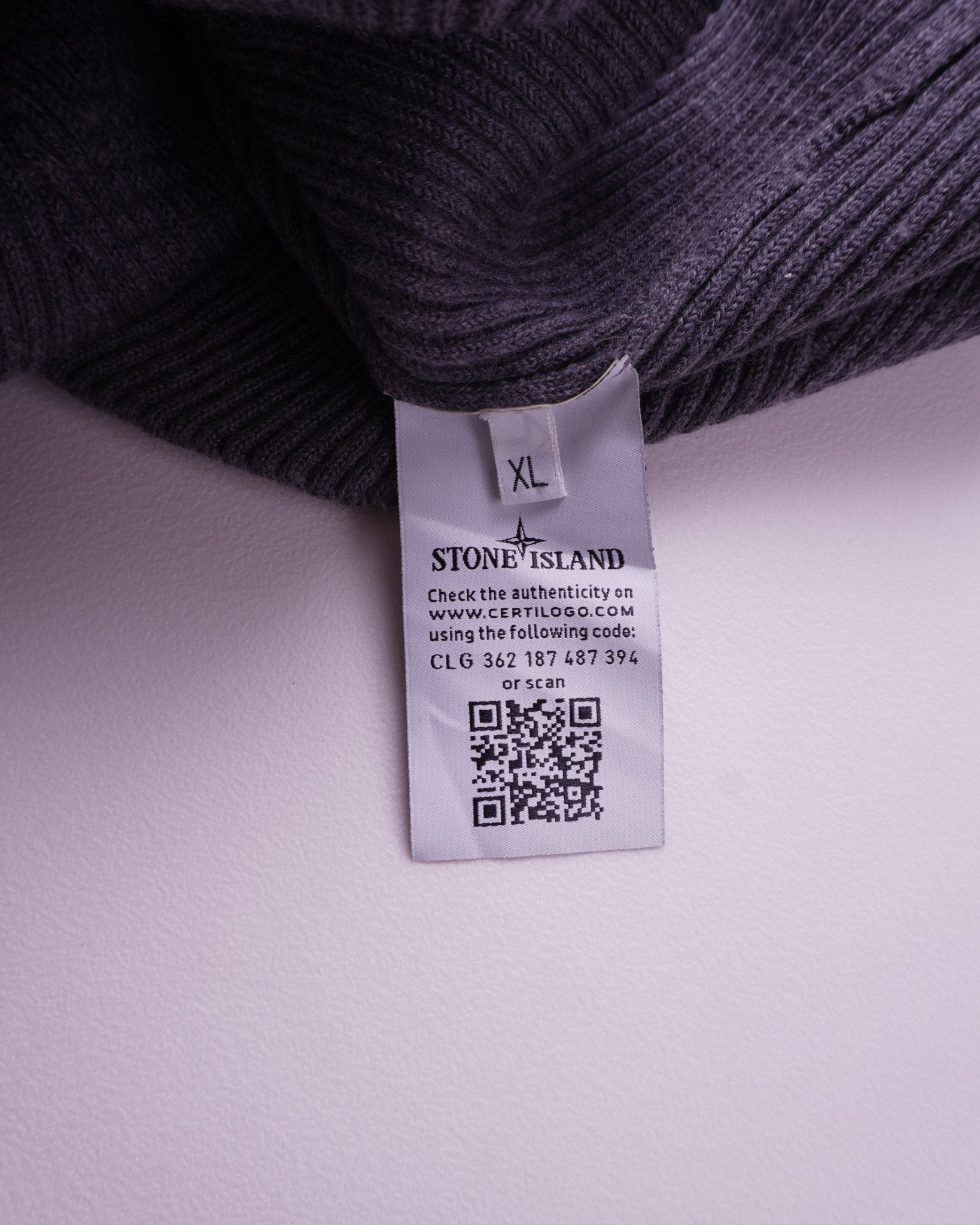 Stone Island Grey Turtleneck Sweater - XL