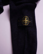 Stone Island Navy Cotton Crewneck Sweater - L