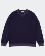 Stone Island Navy Cotton Crewneck Sweater - XL
