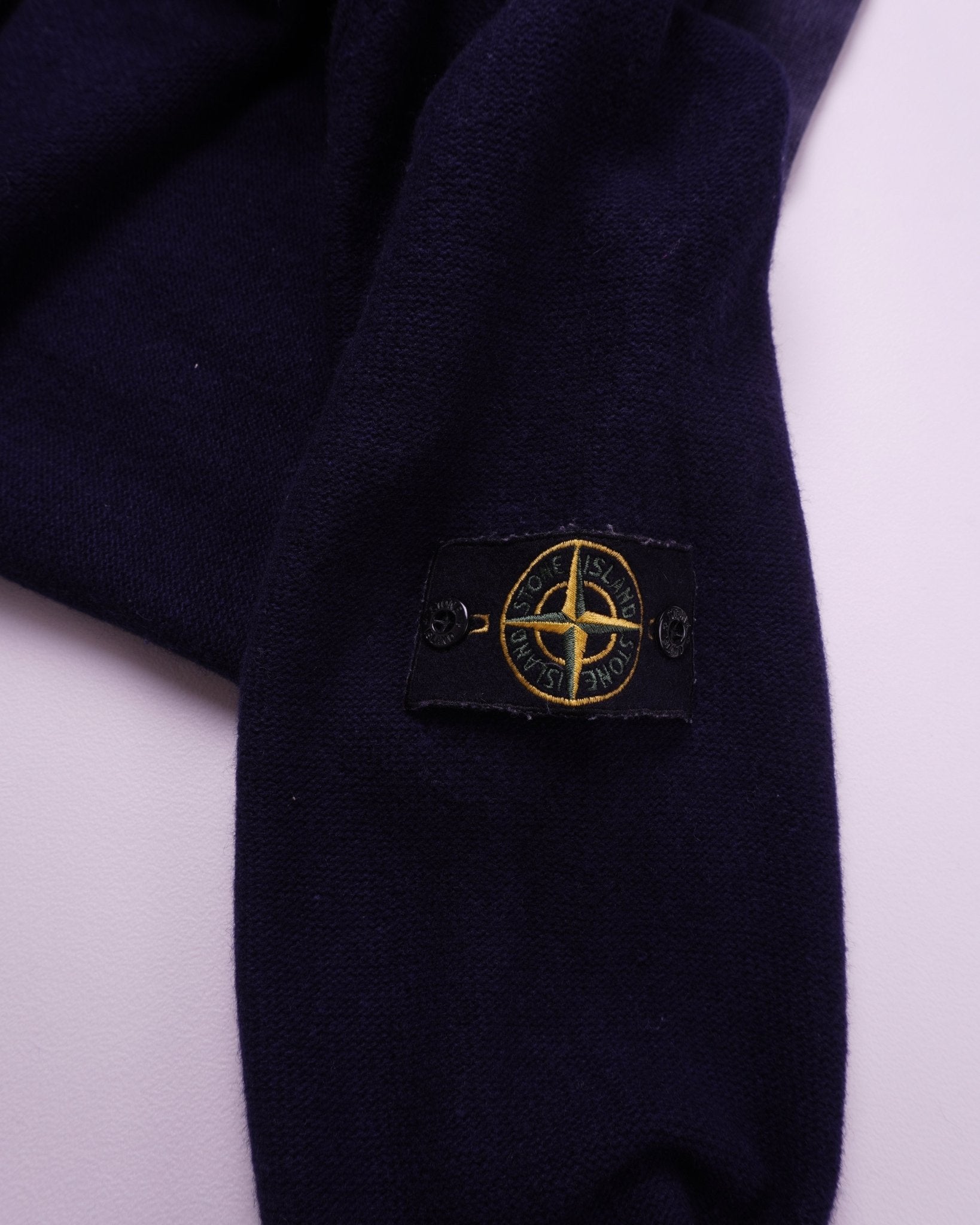 Stone Island Navy Cotton Crewneck Sweater - XL
