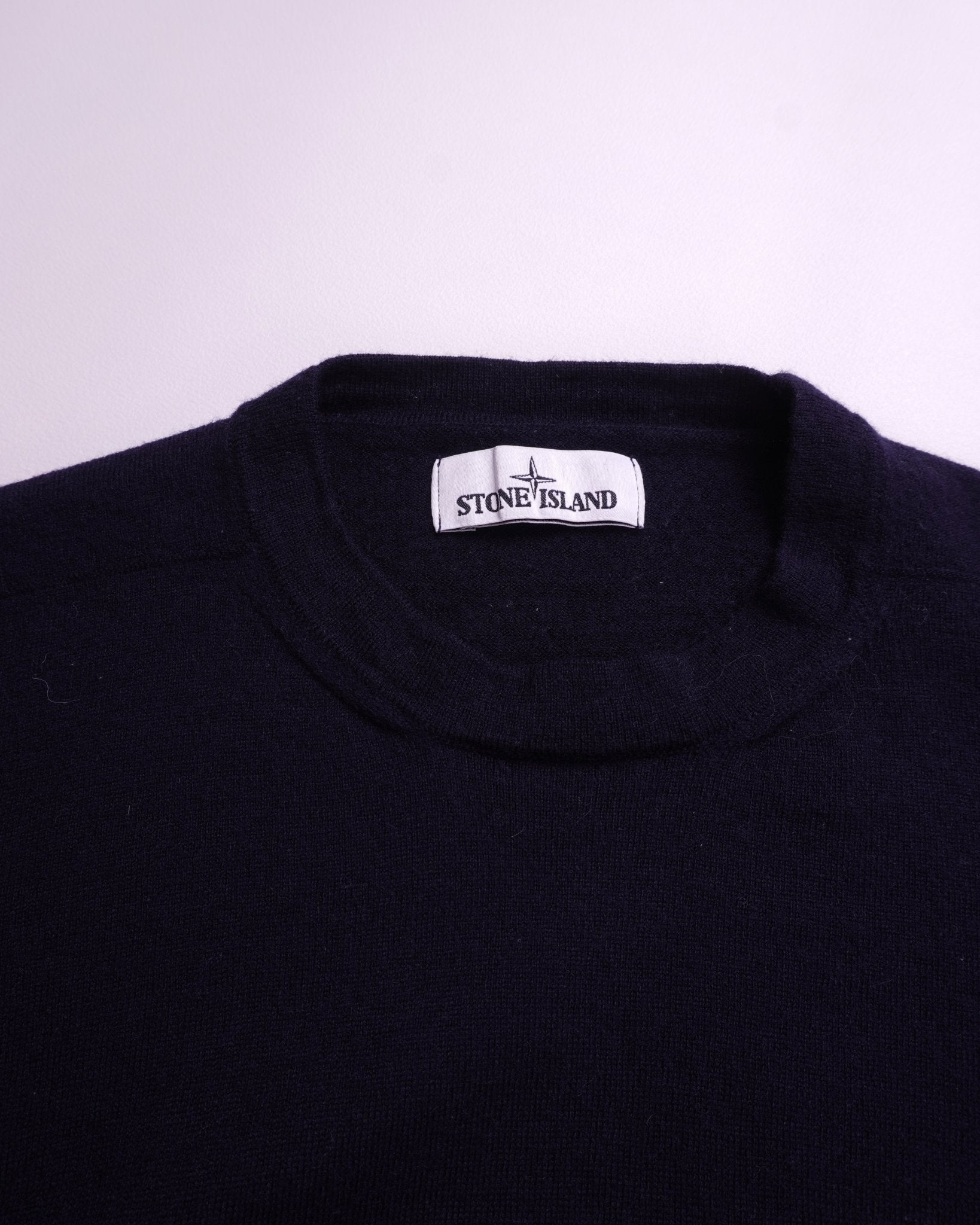 Stone Island Navy Crewneck Sweater - L