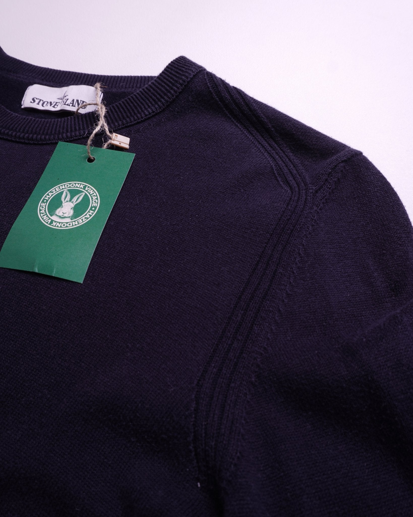 Stone Island Navy Crewneck Sweater - S